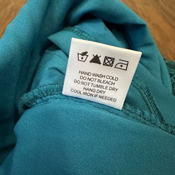 NWOT NBD REVOLVE Strappy Crossback Lace Mini Dress Fit & Flare Bluish Green - Picture 12 of 13